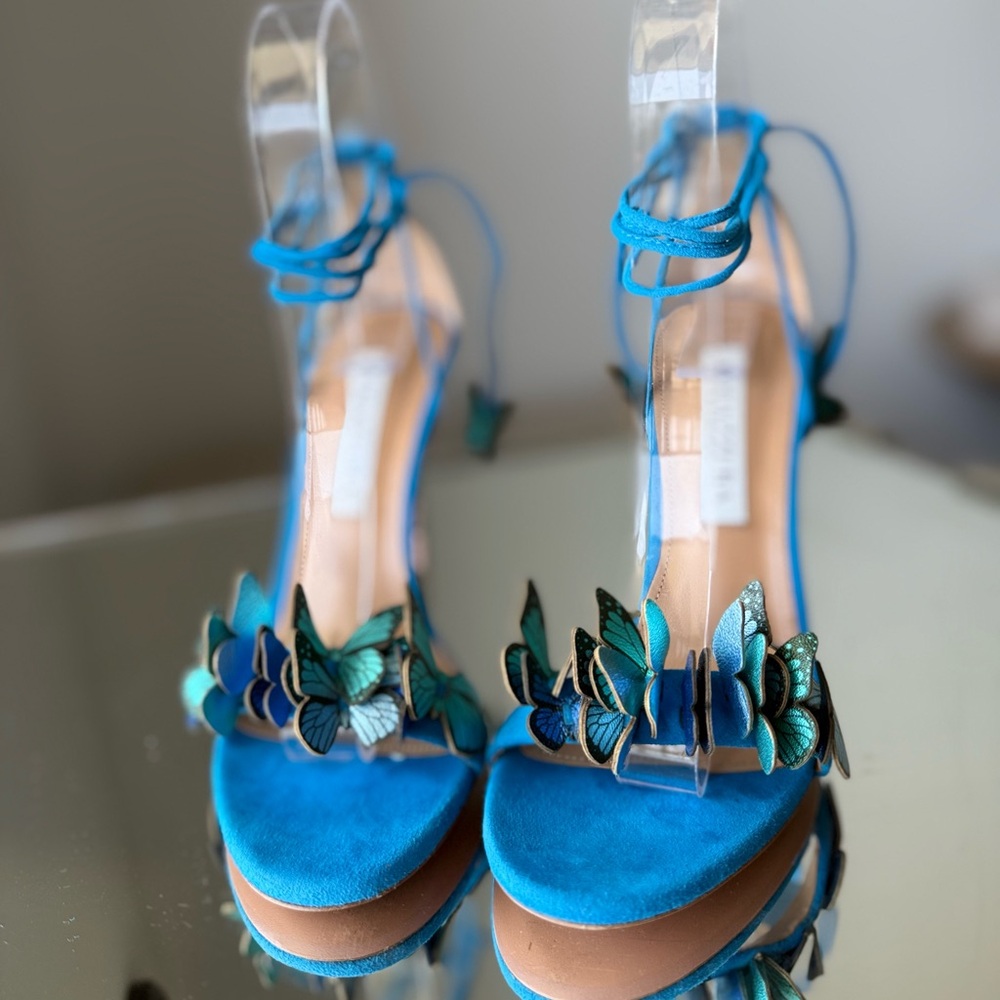 Aquazzura Papillon Sandal 105 35.5 $950 - Picture 9 of 15